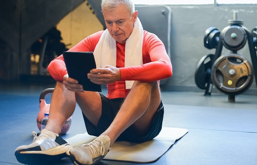 ABC Fitness Contenido del proveedor Julio Hombre Columna de uso limitado de la tableta