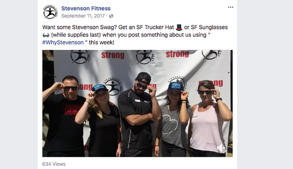 Columna de Facebook de Sales Stevenson Fitness