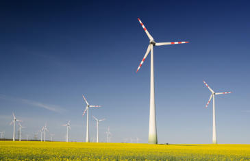 Facilities wind power stock column
