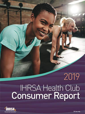 Portada del informe de consumidores de gimnasios de la IHRSA 2019